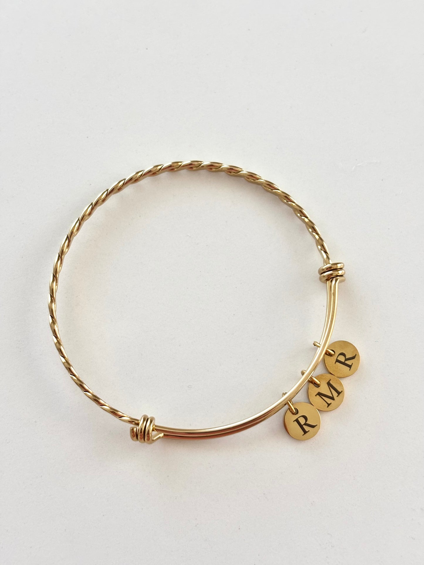 Brazalete Rígido Torzal Dorado
