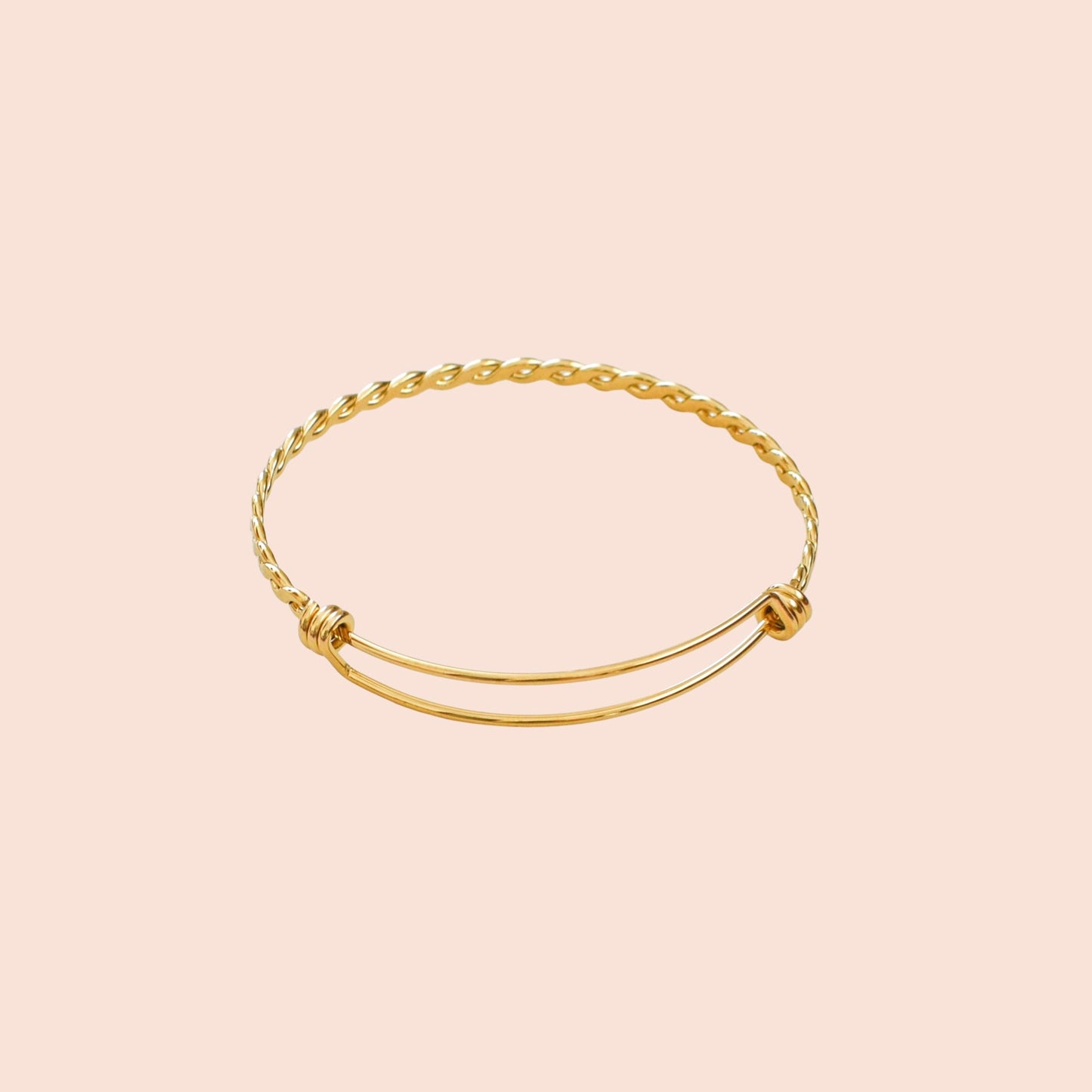 Brazalete Rígido Torzal Dorado