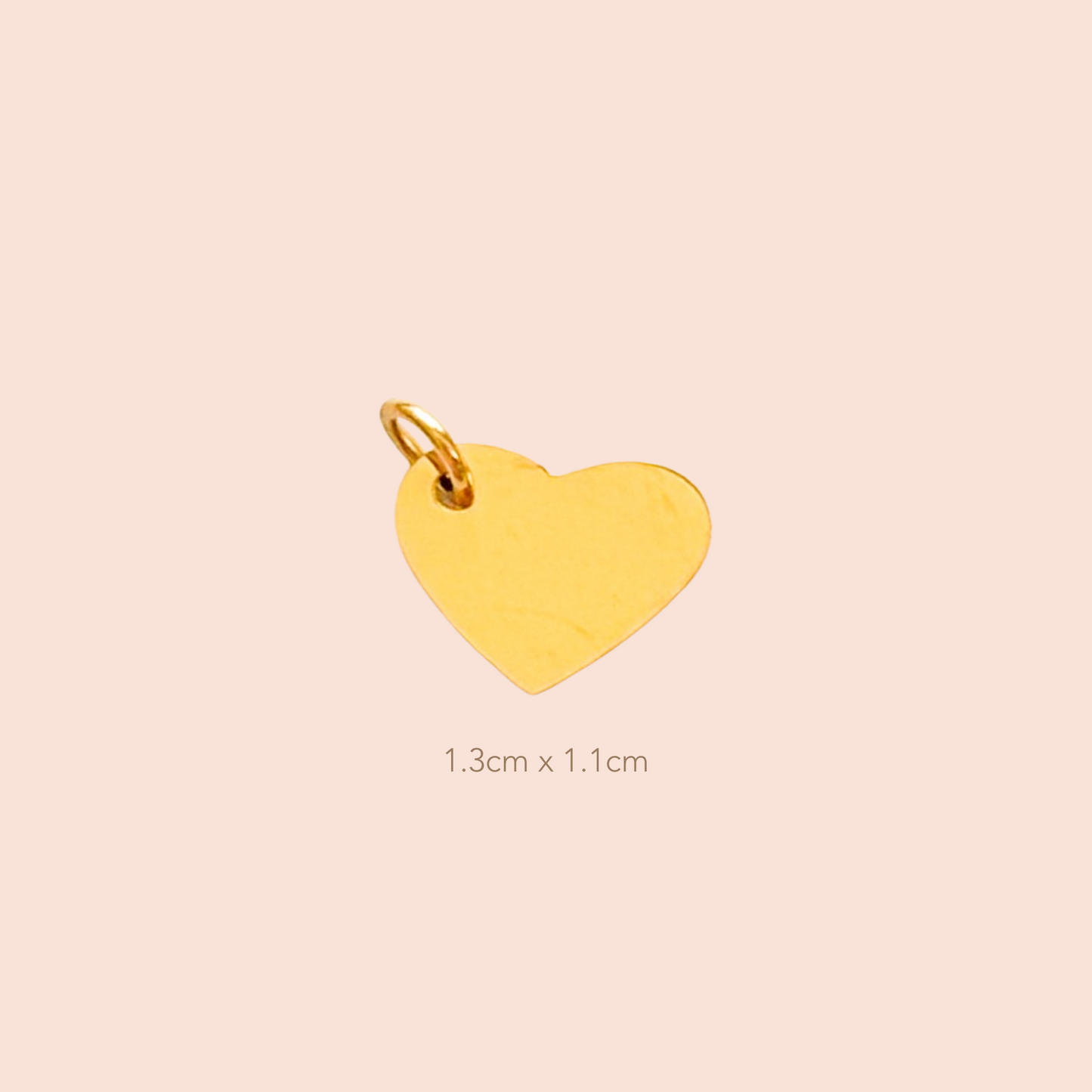 Plaquita Corazón Dorado