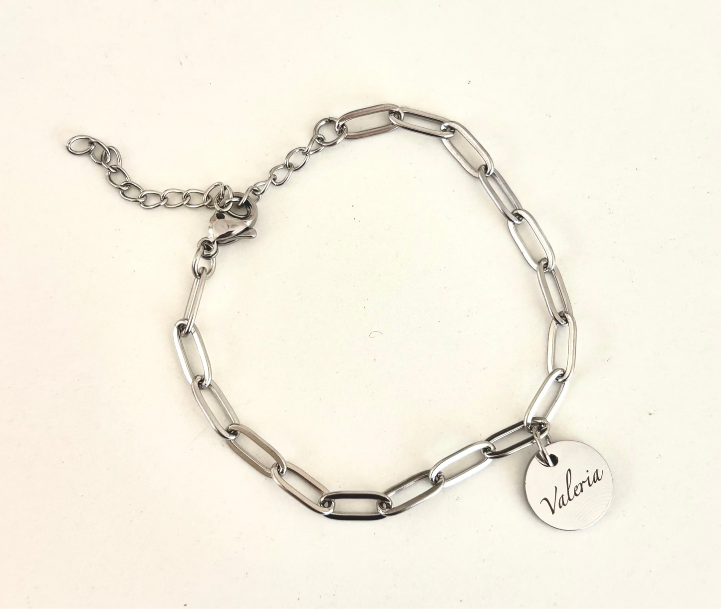 Brazalete Eslabones Plateado