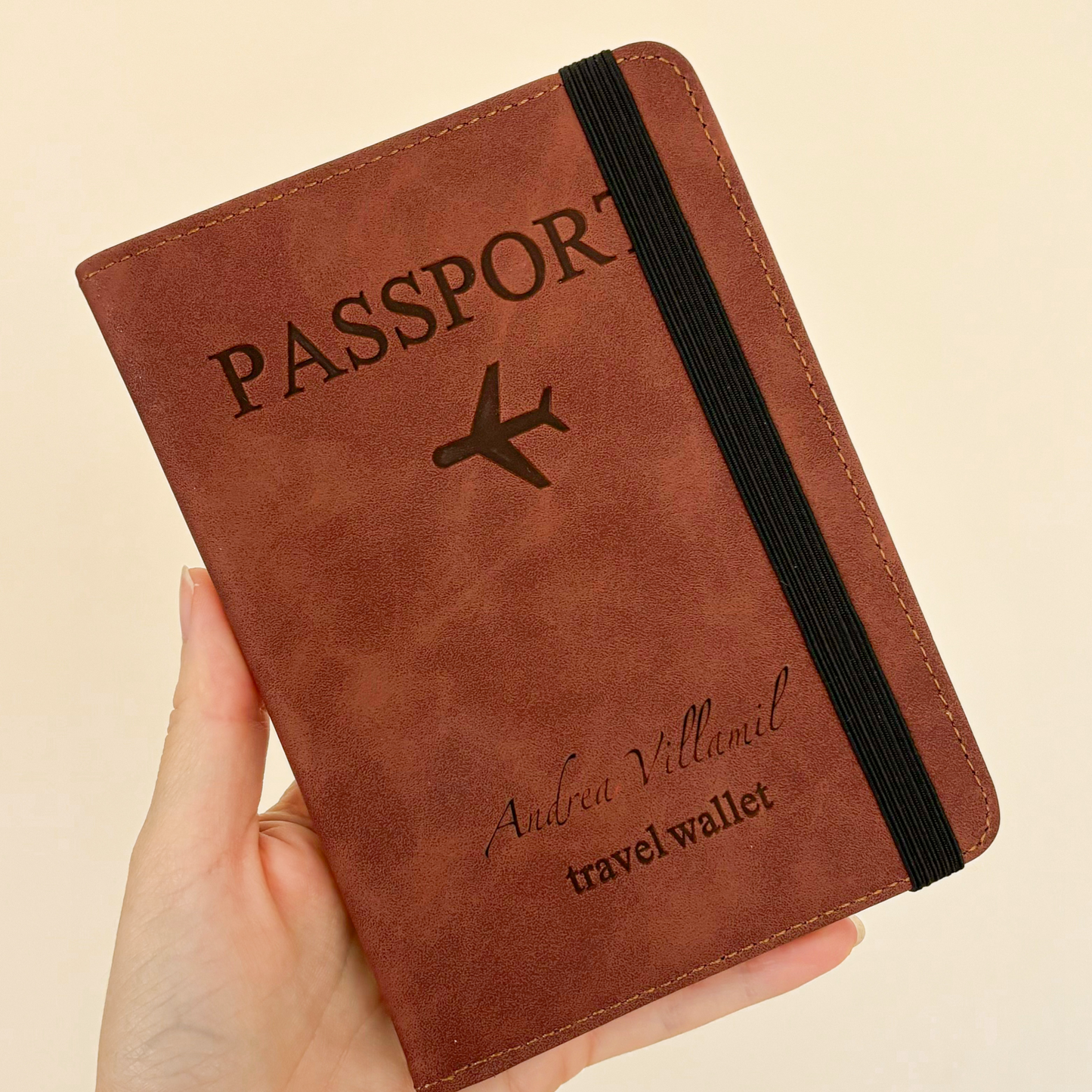 Portapasaporte Marrón Mod.Wallet