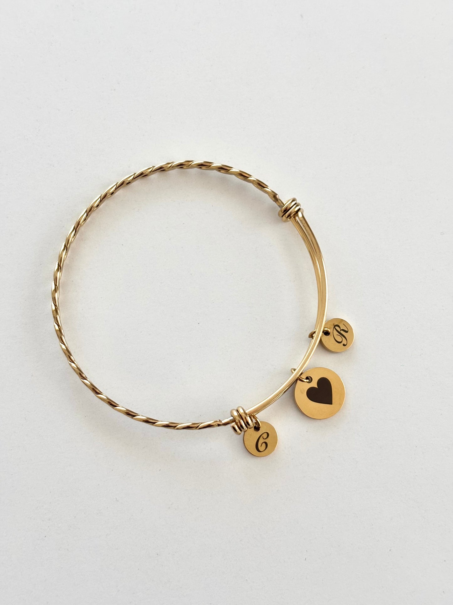 Brazalete Rígido Torzal Dorado