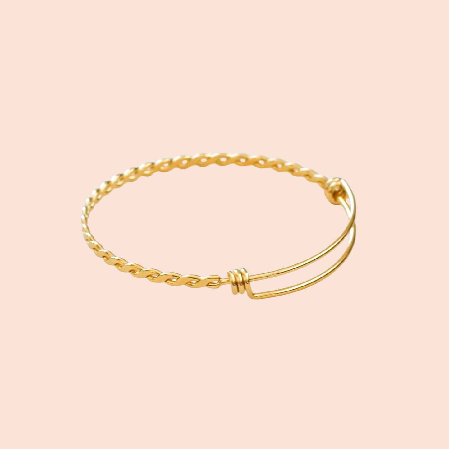 Brazalete Rígido Torzal Dorado