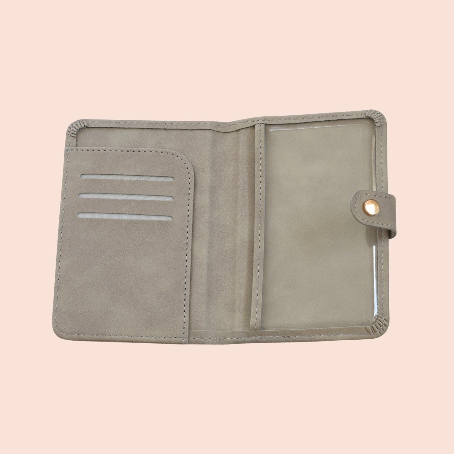 Portapasaporte Gris Mod.Gold