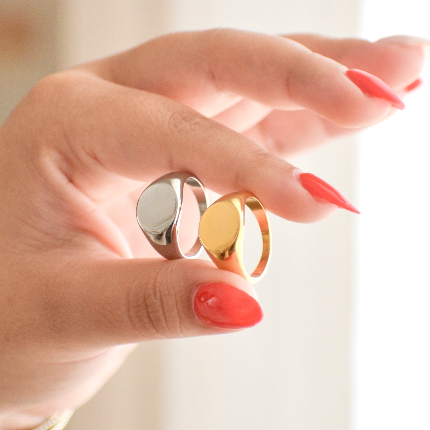 Anillo Circular Plateado