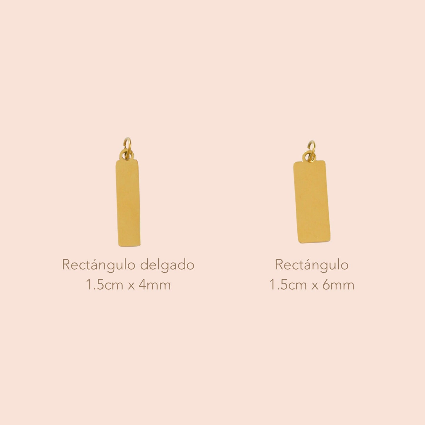 Plaquita Rectángulo Delgado