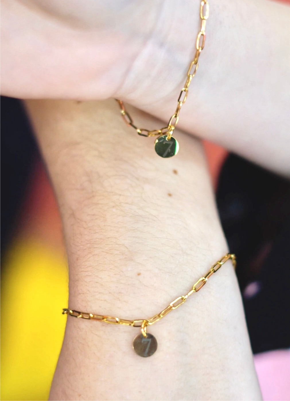 Pulsera Eslabones Dorado