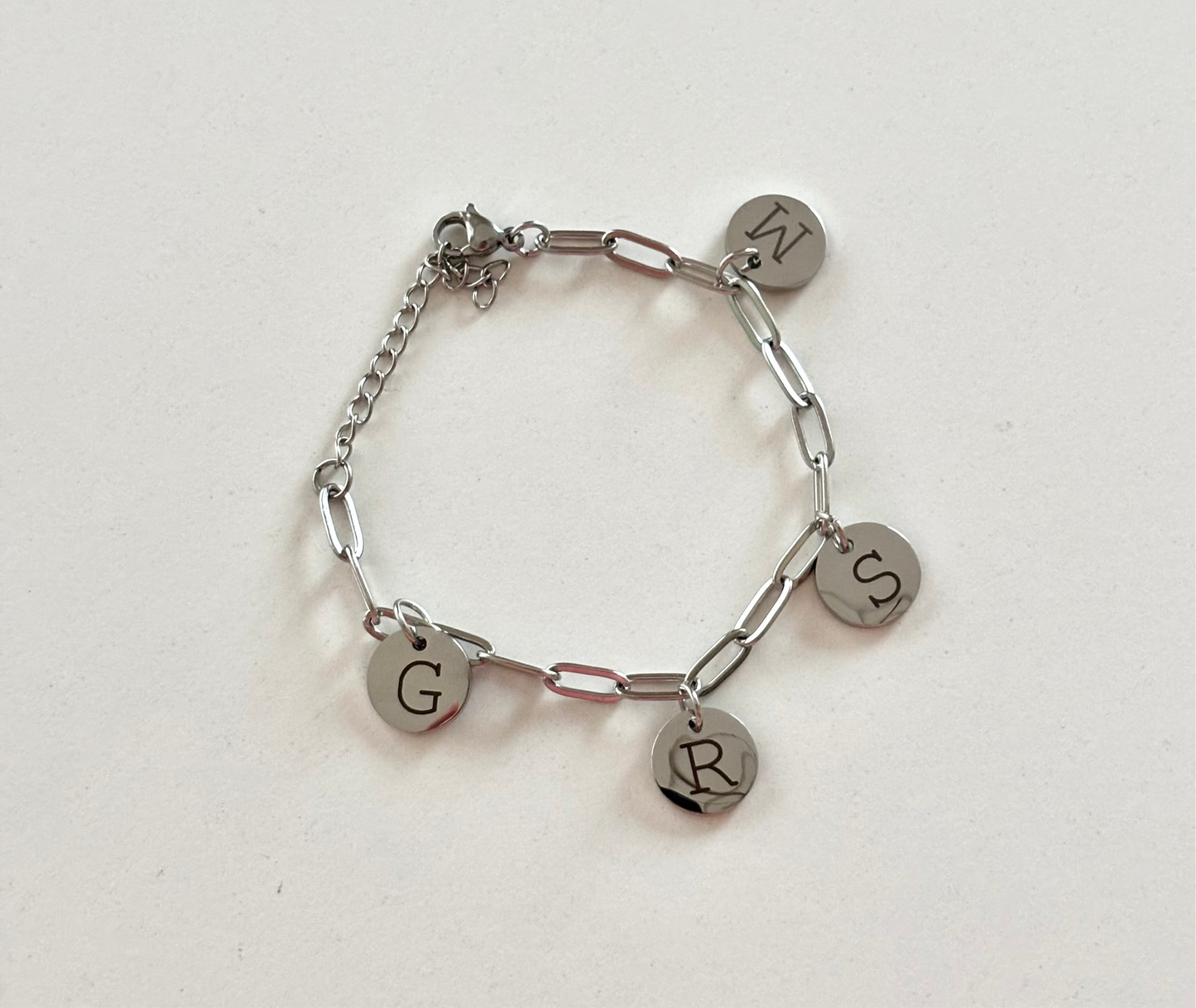 Brazalete Eslabones Plateado