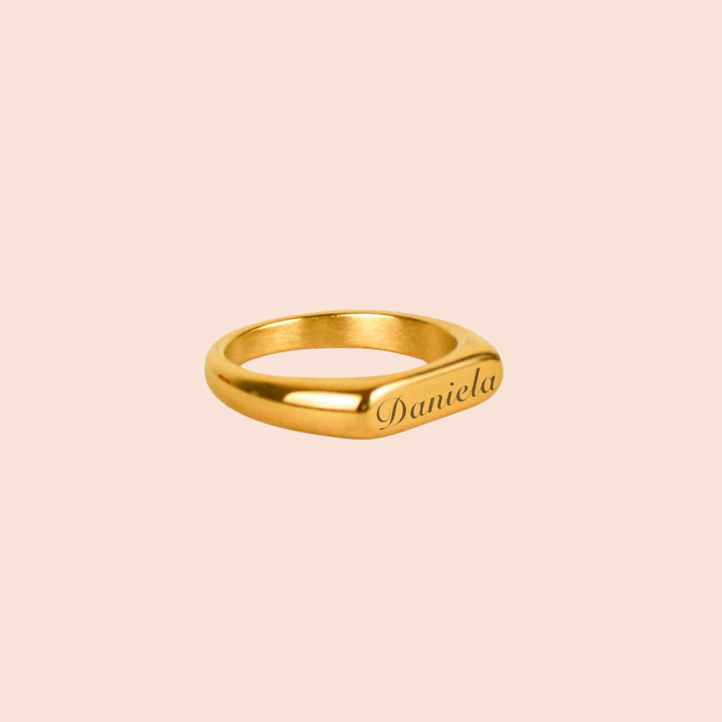 Anillo Recto Dorado