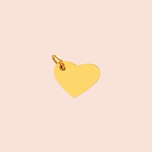 Plaquita Corazón Dorado
