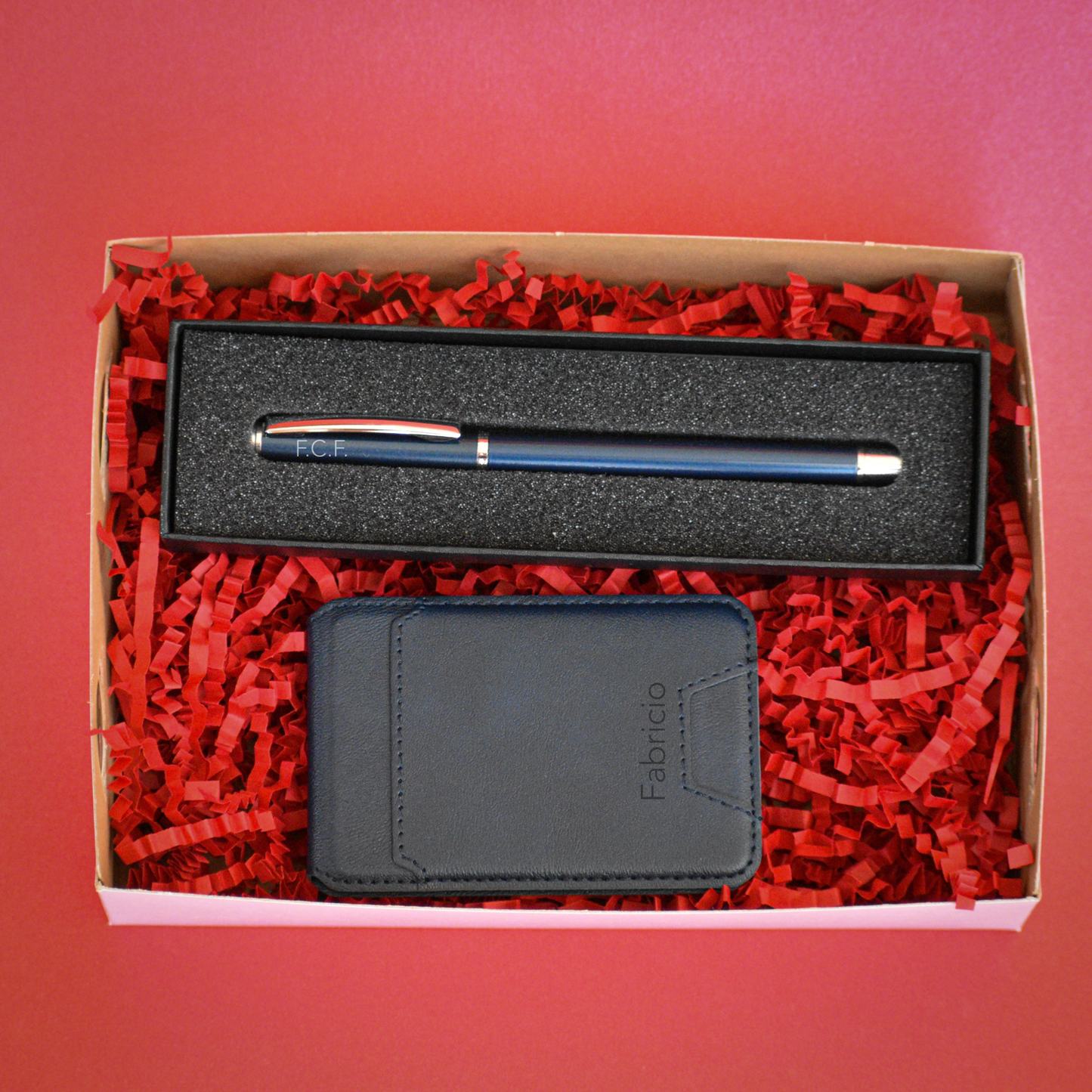 Box Pluma + Tarjetero Magnético