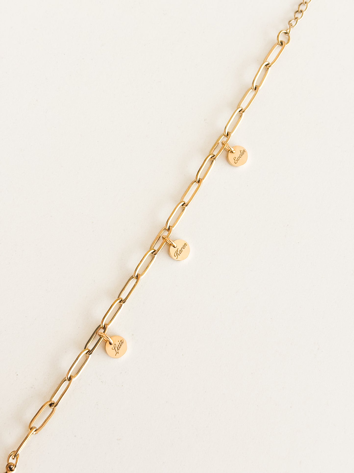 Pulsera Eslabones Dorado