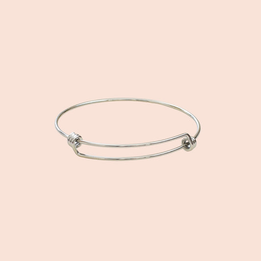 Brazalete Rígido Plateado