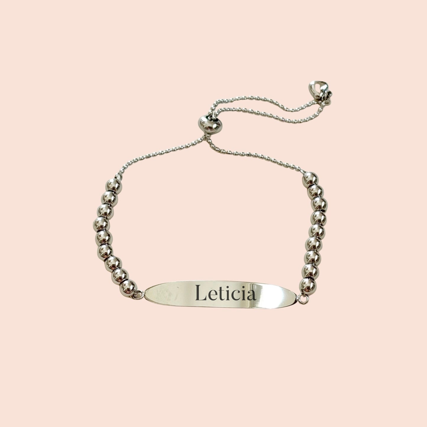 Esclava Bolitas Plateadas