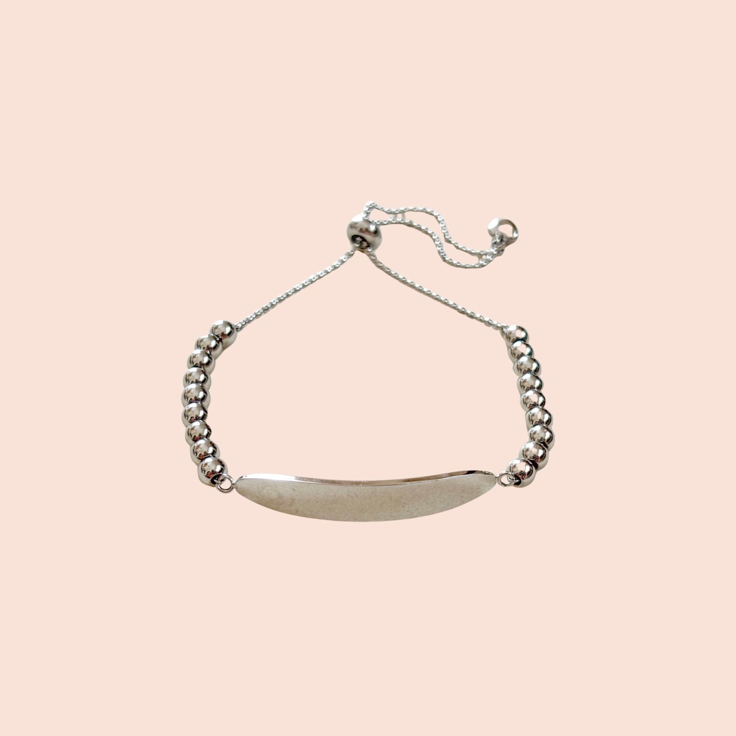 Esclava Bolitas Plateadas