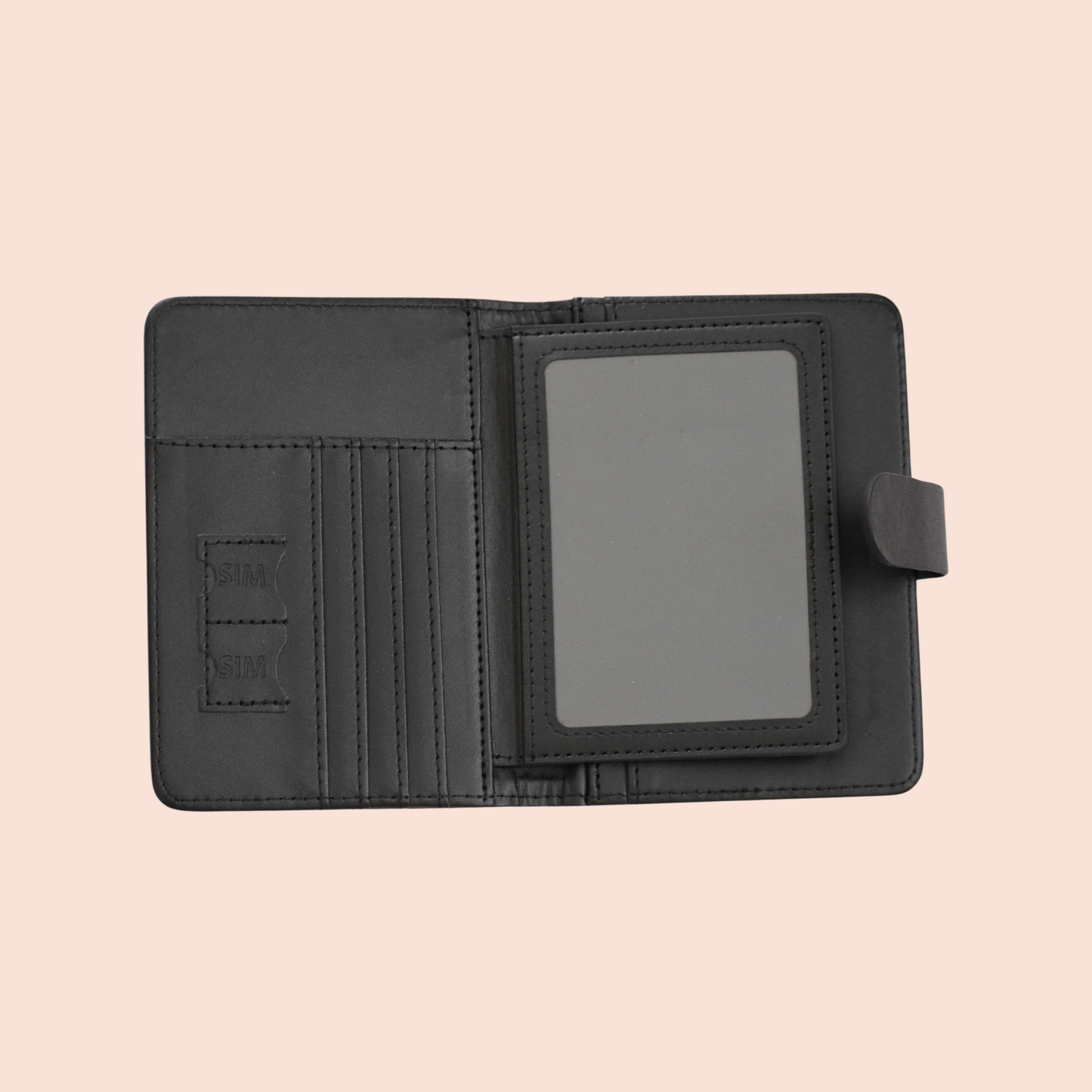 Portapasaporte Negro Mod.Avión
