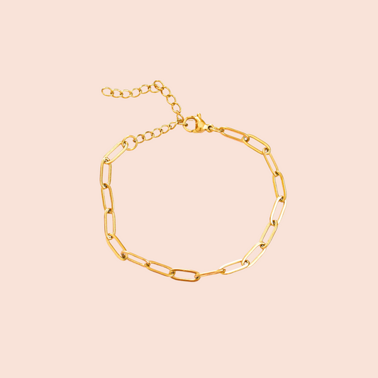 Pulsera Eslabones Dorado